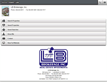 Tablet Screenshot of lbbrokerage.com